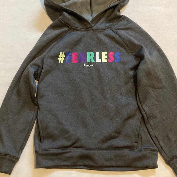 Rebook grey fearless kids hoodie - Picture 1 of 1